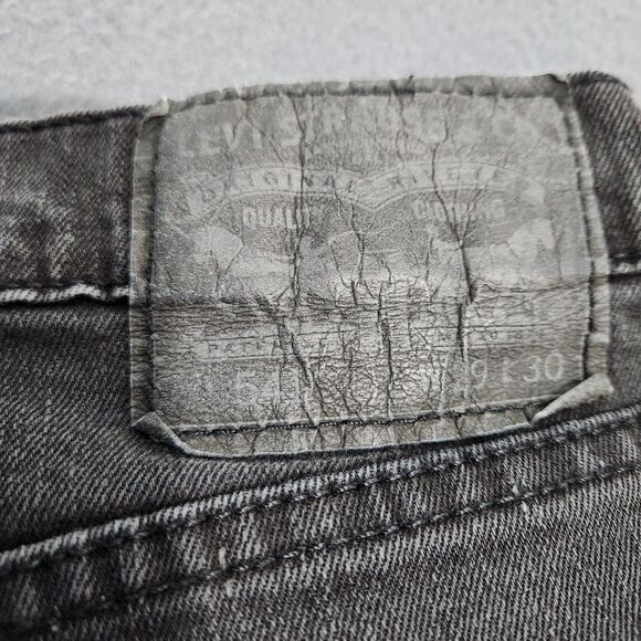 Levi's 541 Men 29X30 (30X28) Black Athletic Taper Fit Jeans - Picture 6 of 13